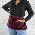 thumbnail image 6 of RITZ Chef's Line Waist Apron, Burgundy, 3 pockets + pen pocket Apron, 6 of 6