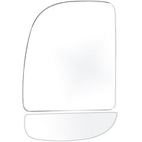 cciyu Towing Mirror Glass WithLeft Side Upper Flat Glass and Left Side Lower Convex GlassTow Mirror Glass Fitment For1999-2016 For Ford F-250 F-350 F-450 F-550 Super Duty