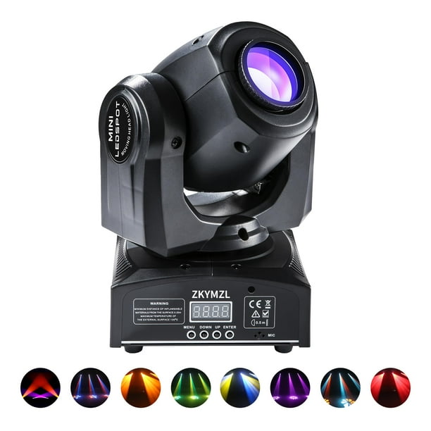 Cabezal móvil LED ZKYMZL de 30 W para iluminación de escenario con DMX512 y sonido