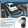thumbnail image 4 of Sensores de Estacionamiento Reverso Únicos No.4B0919275A para AUDI S4 Cabriolet 04-06 para AUDI A4 B5 Sedán 1.8T 95-00 Sensor de Asistencia de Estacionamiento Negro 1 Pc, 4 of 6