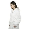 thumbnail image 5 of Women 100% Luxury Terry Cotton Hooded Shawl Bathrobe Toweling Spa, 5 of 9