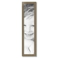 thumbnail image 2 of ArtToFrames 8" x 37" Aged White Gold Picture Frame, 8x37 inch Silver Wood Poster Frame (WOM-2036),  Pack, 2 of 7