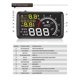 thumbnail image 3 of Universal 5.5in Head Up Display Speed Smart Gauge ODB2 System Car Accessories, 3 of 4