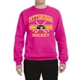thumbnail image 2 of Wild Bobby City of Pittsburgh Hockey Fantasy Fan Sports Unisex Crewneck Sweatshirt, Fuschia, XX-Large, 2 of 5