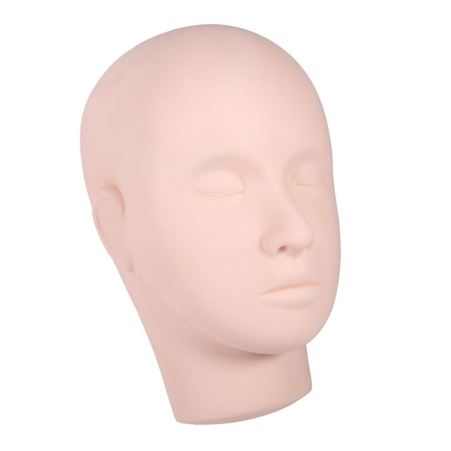 Cabeza de Maniquí BuyWeek 1 Pieza Silicona para Maquillaje y Entrenamiento