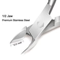 thumbnail image 2 of Cuticle Nipper with Cuticle Pusher - Green Cuticle Trimmer Stainless Steel Cuticle Clipper Cutter Nail Cuticle Remover Tools for Fingernails and Toenails-Silver, 2 of 6