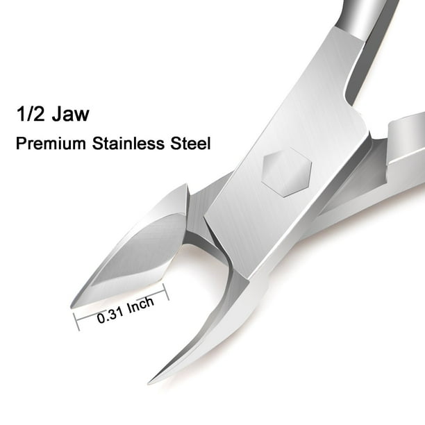 Cuticle Nipper with Cuticle Pusher - Green Cuticle Trimmer
