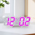 thumbnail image 4 of Hometravel LED Digital Clock, Wall Deco Glowing Electronic Table Clock with Night Mode, 3D Smart Light Sensing Clock for Living Room, 4 of 5