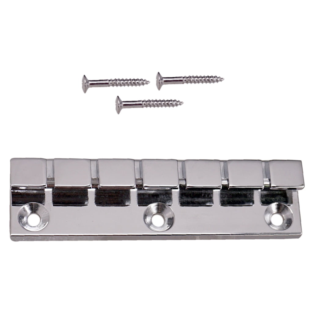 Dualoai 2 Pieces Silver Electric Guitar String Bridge for 6 String&12 String Guitar