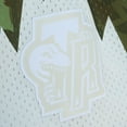 thumbnail image 4 of Men's Mitchell & Ness  Camo Toronto Raptors 1998-99 Hardwood Classics Ghost Green Swingman Shorts, 4 of 4