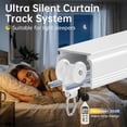 thumbnail image 3 of NewBuros 1" Wide Heavy-Duty Ceiling Curtain Track, Room Divider Curtain Rail System with Silent Rollers, Ceiling/Wall Mount, 3-12 Ft Adjustable Curtain Track, White, 3 of 10