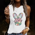 thumbnail image 2 of Pompotops Fashion Woman Causal Rounk Neck Printing Blouse Sleeveless T-Shirt Summer Tank Tops, 2 of 6