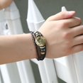 thumbnail image 3 of (Libra) Pulsera simple con signo del zodíaco, cuero de vaca trenzado, diseño vintage, regalo de Navidad, vacaciones o cumpleaños, pulsera con signo del zodíaco JM, 3 of 5