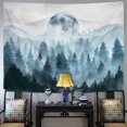 thumbnail image 4 of Misty Forest Tapestry Foggy Mountain Tapestry Magical Tree Tapestry Nature Tapestry Woodland Tapestry, 4 of 7