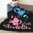 thumbnail image 3 of Cute Axolotl Blanket Just A Girl Who Loves Axolotl Flannel Throw Blankets Bed Bedding Room Decor Gifts for Kids Boys Girls Toddler Adult 60"x50", 3 of 6