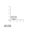 thumbnail image 5 of Auory Lab Created Prong Setting Statement Moissanite Ring for Wife, 5 of 11