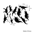 thumbnail image 2 of Espejo extraíble pegatinas de pared estéreo dinosaurio etiqueta de la pared DIY decoración de la habitación de los niños arte de la pared calcomanía, 10 piezas Inevent JJ14190-02, 2 of 5
