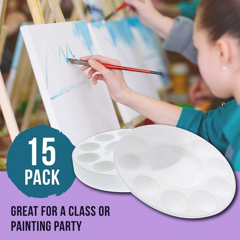 U.S. Art Supply 14-Piece Artist Painting Set with 6 Vivid Oil Paint Colors,  12 Easel, 2 Canvas Panels, 3 Brushes, Wood Painting Palette - Fun Children  Kids School, Students, Beginners Starter Kit 