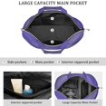 thumbnail image 3 of 22 Inch Oversized Travel Bag Lightweight Canvas Weekender Duffel with Multi Pockets, Aurora Print, 3 of 5