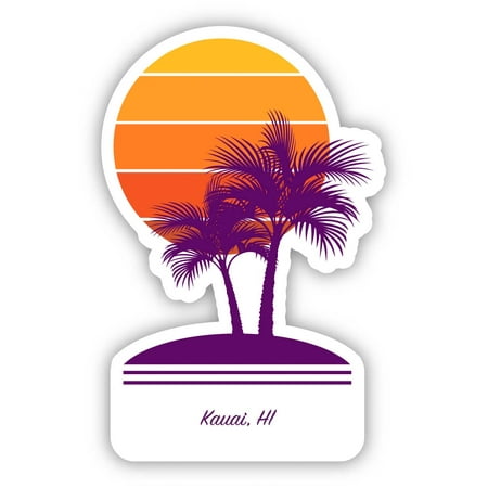 

Kauai Hawaii Souvenir 4 Inch Magnet Palm design
