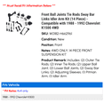 thumbnail image 2 of Front Ball Joints Tie Rods Sway Bar Links Idler Arm Kit (14 Piece) - Compatible with 1988 - 1992 Chevy K1500 4WD 1989 1990 1991, 2 of 2