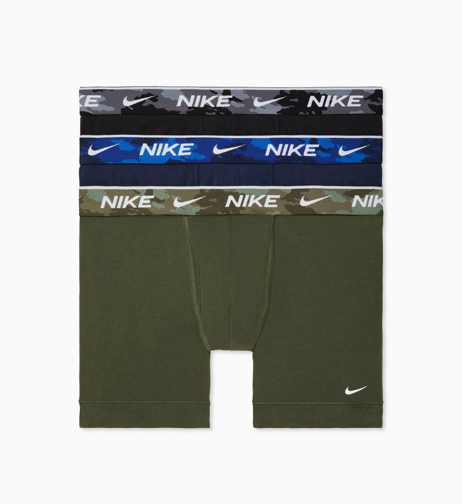 Men's Nike KE1107 Everyday Stretch Boxer Briefs w/ Fly - 3 Pack (Cargo ...