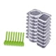 thumbnail image 2 of Recipientes para condimentos,Contenedor de condimentos de doble compartimento,Contenedores para aperitivos con doble condimento y tapa,Juego de vasos portátiles para condimentos,cajas para, 2 of 8