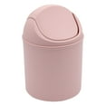 thumbnail image 2 of Desktop Mini Plastic Waste Garbage Can with Swing-Lid, Stylish Countertop Trash Bin, Table Waste Paper Basket, Small Trash Can for Office Bathroom Children Bedroom, 2 of 6
