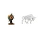 thumbnail image 1 of Figura de toro, estatua coleccionable de resina, reloj de mesa, adorno artesanal para oficina, estantería, chimenea, dormitorio, armario, entrada, esc, 1 of 8