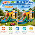 thumbnail image 6 of Rayocon Inflatable Bounce House Outdoor Water Slide for Kids Adult,17 x 11.7 x 10.7 ft,Splash Pool,Blower,Basketball Hoop for Backyard, 6 of 12