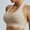 Beige, variant on Wireless Womens Bras Sexy Padded Push Up Halter Pink Backless Bras
