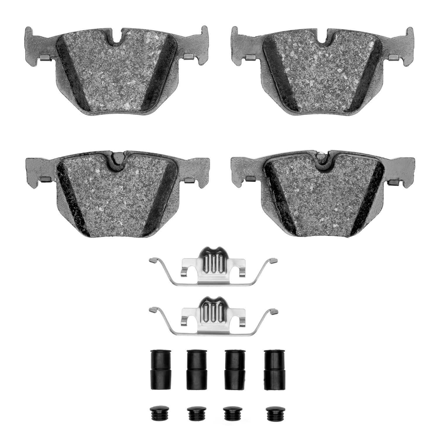 Dynamic Friction Company 1600-0683-12 DFC EURO 5000 Ceramic Brake Pads and Hardware Kit