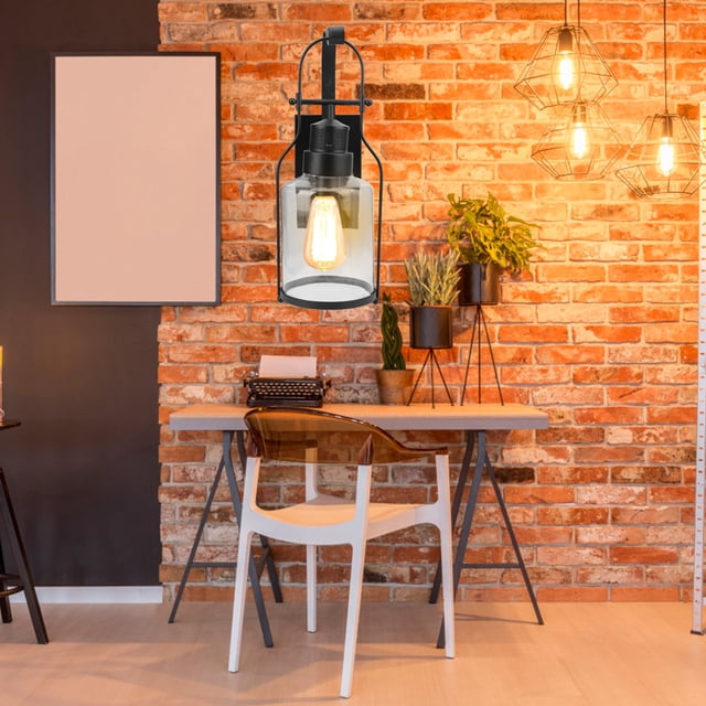 E27 / E26 LED De Estilo Retro Industrial, Apliques De Lámparas De Pared De Vidrio Con Vidrio De Alta Transparencia Para Decoración De Luces De