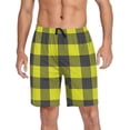 thumbnail image 6 of Buffalo Plaid Men's Athletic Shorts,Men's Pajama Bottoms for Home and Rest-L, 6 of 7
