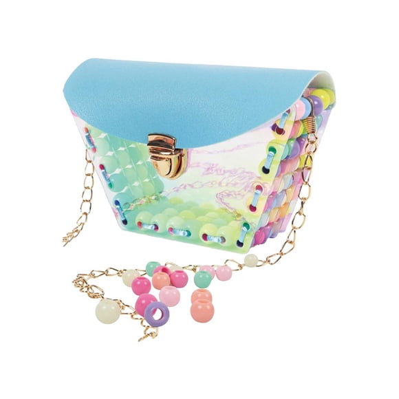 Bolso Bandolera Diy Para Niñas, Colorido Bolso De Cuentas Hecho A Mano, Kit De Arte Diy, Juguetes Educativos Para Niños, El Mejor Regalo Scienceny  FN007631-03