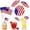 American Flag Cocktail Party Kit, variant on PMU 300 Pcs Patriotic Stars & Stripes American Flag Drink Umbrellas, 4th of July Toothpick Flag, Cupcake Topper, Umbrella Drink Pick, Cocktail Pick, Memorial Day, Patriotic Party Supply(6 Pack of 50)