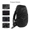 thumbnail image 3 of Tapa lluvia impermeable LAMA 2pzs. mochila, protector reflectante prueba lluvia anti-polvo anti-robo M 26L-40L Negra, 3 of 3