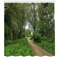 thumbnail image 3 of Ambesonne Nature Shower Curtain, Sunny Day in Meadows, 69"Wx84"L, Umber Fern Green, 3 of 3