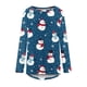 thumbnail image 4 of Puntoco Mujeres Casual Manga Larga Cuello Redondo tops Blusa Suelta Navidad Impreso Camisas Puntoco Puntoco-7655, 4 of 5