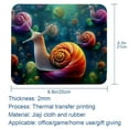 thumbnail image 5 of Snail Printed Square Gaming Mouse Pad, 8.3x9.8 Inch Non-Slip Rubber Bottom Mousepad for Office and Gaming, 5 of 6