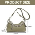 thumbnail image 2 of PU leather mini shoulder bag, women's mobile wallet, suitable for daily dating.-green, 2 of 5