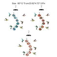 thumbnail image 3 of Guardoinrt Lightweight And Sturdy Hummingbird Feeder With Enchanting Wind Chime Providing Multiple Feeding red, 3 of 6