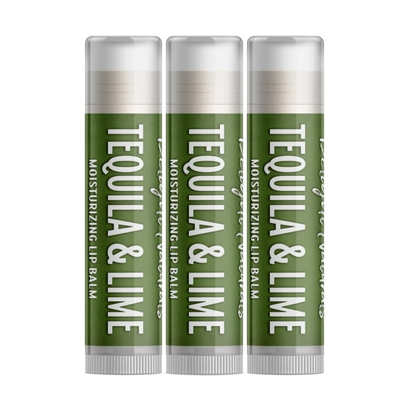 Delight Naturals Tequila and Lime Lip Balm - 3 Pack