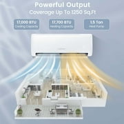 Costway 18,000 BTU Mini Split Air Conditioner AC Unit with Heat Pump & Remote Control