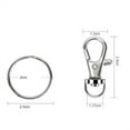 thumbnail image 2 of 100 Pieces Of Alloy Metal Hardware With Anti-Rust Durability, Swivel Snap Hooks For Lanyards, Key Chains, And Zipper Pulls, 2 of 5
