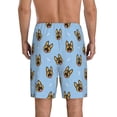 thumbnail image 3 of Bixox Men's German Shepherd Puppy printed lightweight casual shorts, soft sleep shorts with pockets., 3 of 7