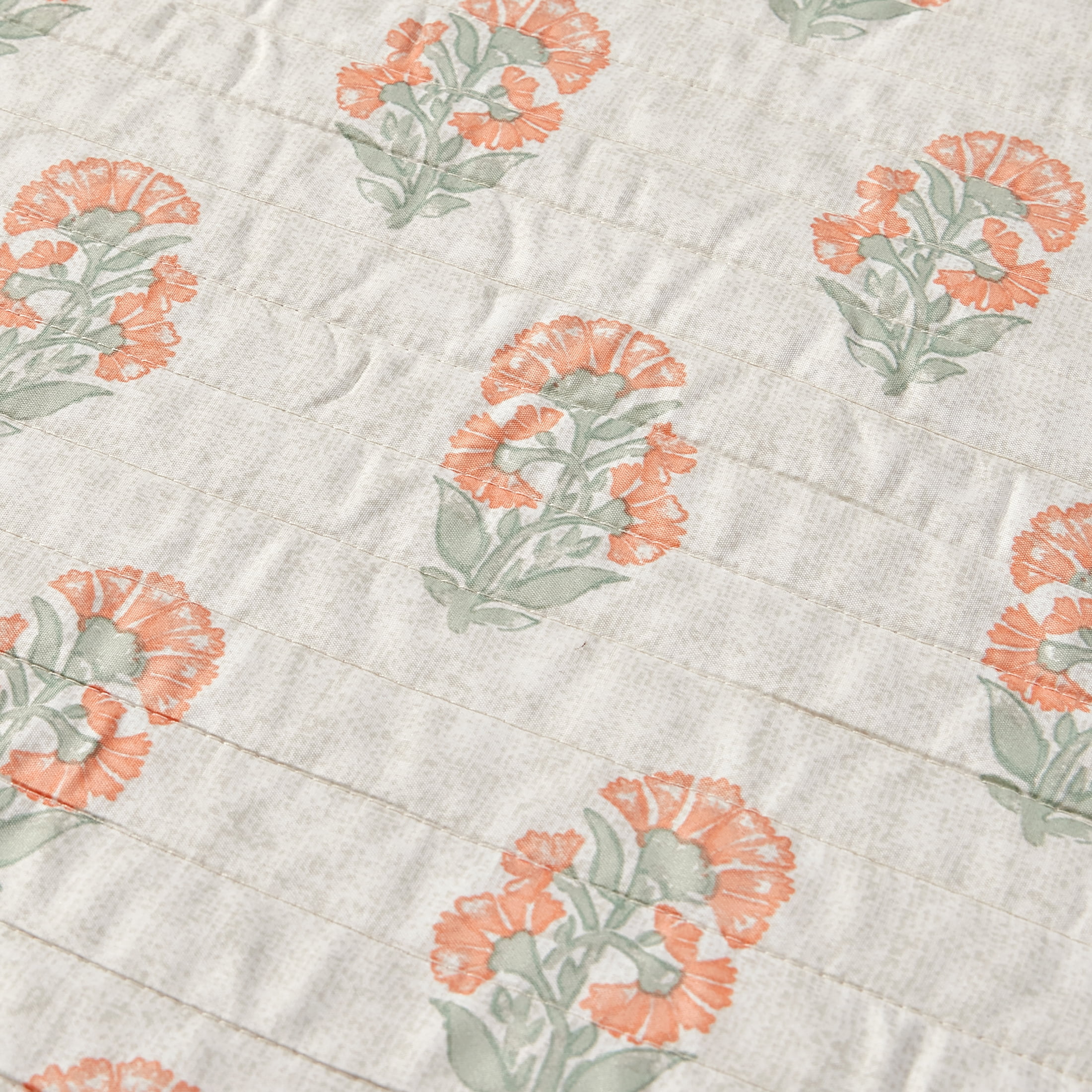 Mainstays Beige Paisley 3-Piece Quilt Set, Full/Queen