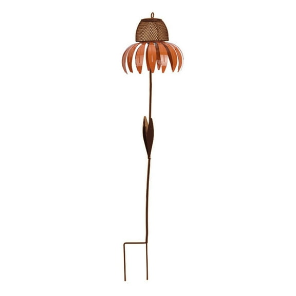 Bird Feeder Coneflower Feeder with Stand for Outside Squirrel Proof