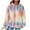 Purple, variant on SwiftWear Women's Rainbow Print Color Hoodies - Loose Fit Pullover Sweatshirt with Drawstring Hood, Soft Casual Wear Tops with Front Pockets Multicolor