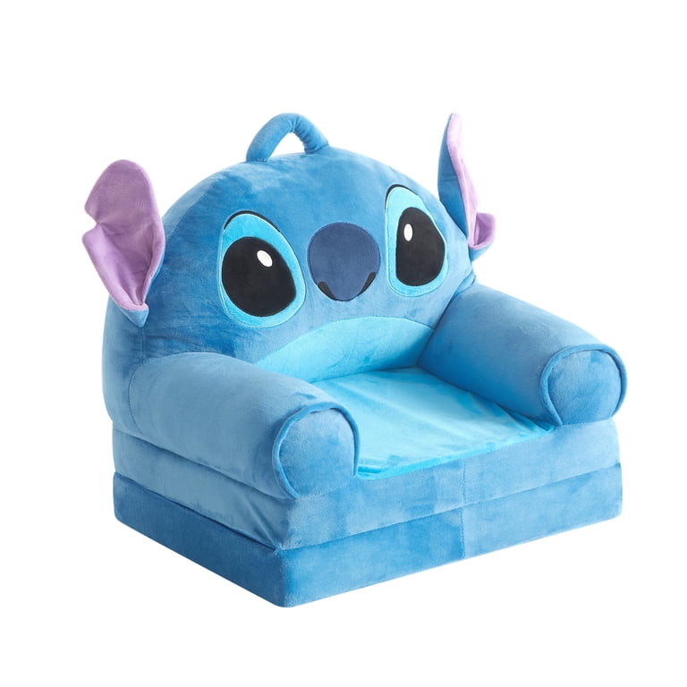 Stitch Blue Polyester 2-in-1 Flip Out Chair for Toddlers - Walmart.com